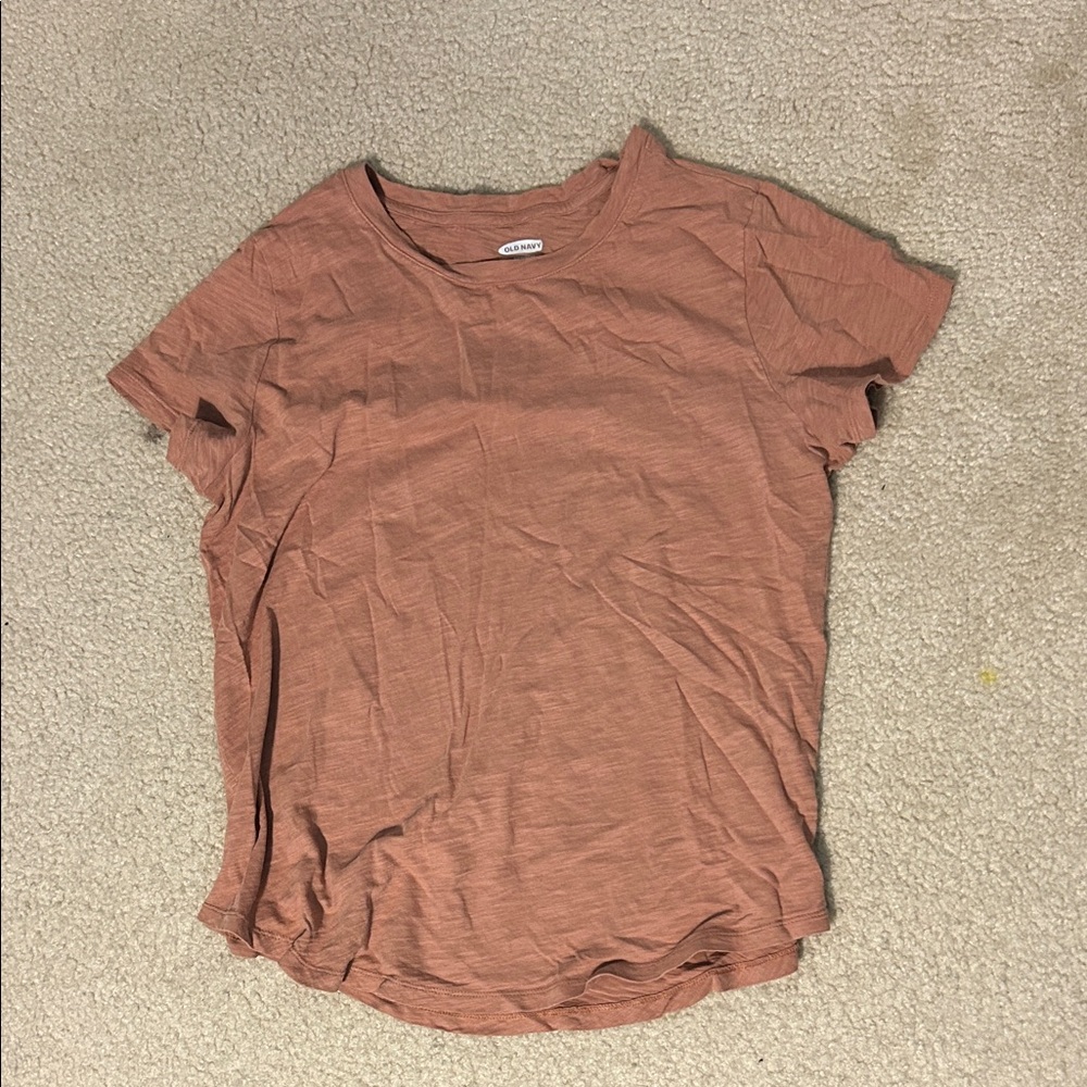 Old Navy Women's Short Sleeve Rust Tee